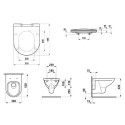 Zestaw 3w1 Miska Podwieszana Rimless + Deska WC Slim + Izolacja Akustyczna Pro B Biały H8669510000001 Laufen Zestaw 3w1 Miska Podwieszana Rimless + Deska WC Slim + Izolacja Akustyczna Pro B Biały H8669510000001 Laufen