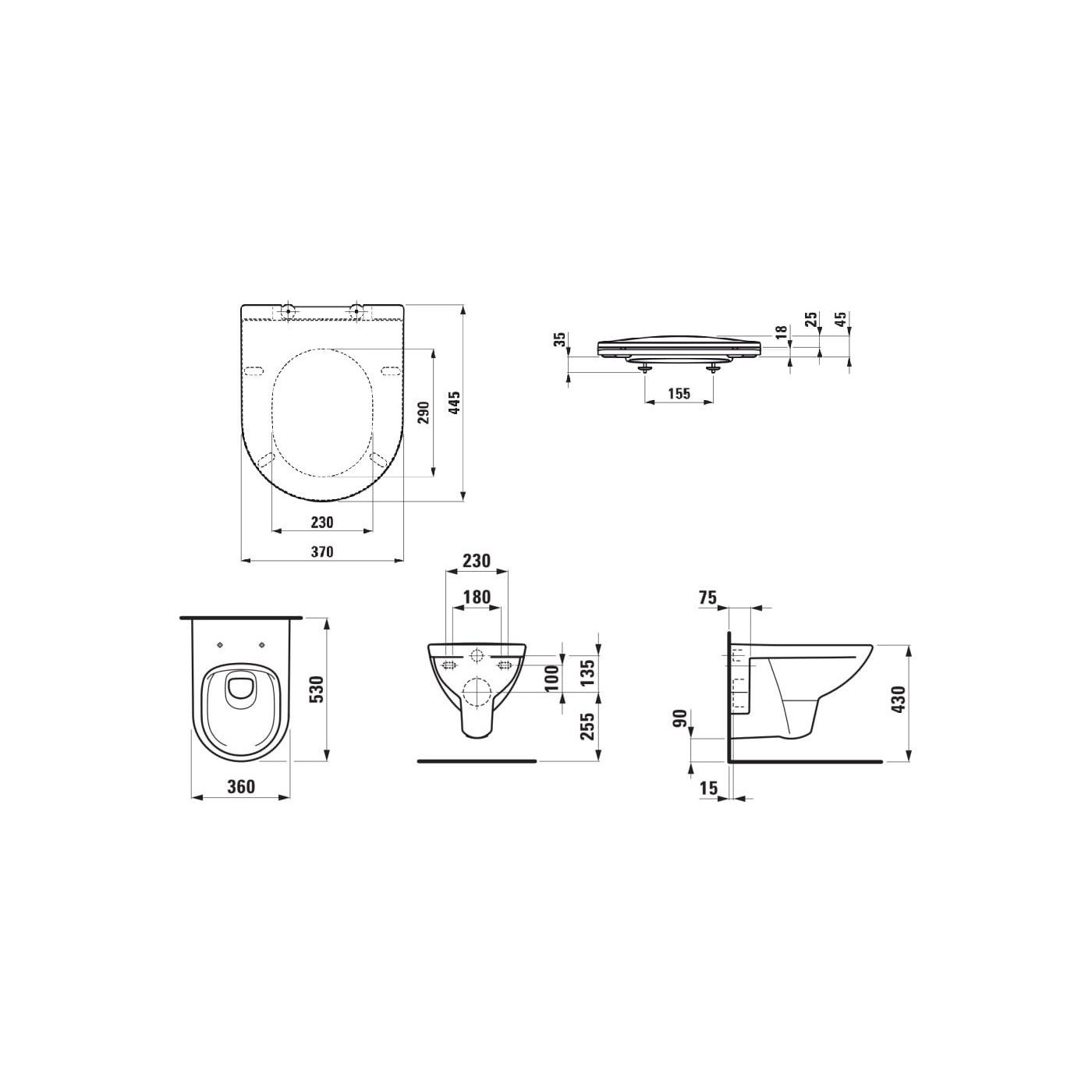 Zestaw 3w1 Miska Podwieszana Rimless + Deska WC Slim + Izolacja Akustyczna Pro B Biały H8669510000001 Laufen Zestaw 3w1 Miska Podwieszana Rimless + Deska WC Slim + Izolacja Akustyczna Pro B Biały H8669510000001 Laufen