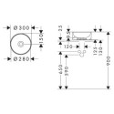 Umywalka Nablatowa 300 mm Bez Otworu Na Baterię Xuniva S 60163450 Hansgrohe Umywalka Nablatowa 300 mm Bez Otworu Na Baterię Xuniva S 60163450 Hansgrohe