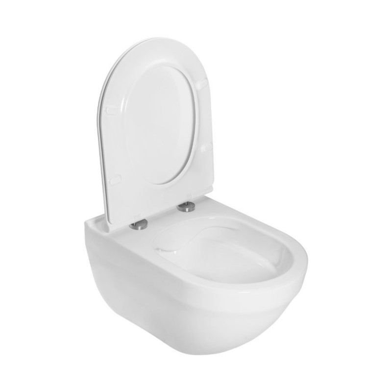 Miska WC Podwieszana Rimles Z Deską Wolnoopadającą Slim Hebe Pack A34H138000 Roca Miska WC Podwieszana Rimles Z Deską Wolnoopadającą Slim Hebe Pack A34H138000 Roca