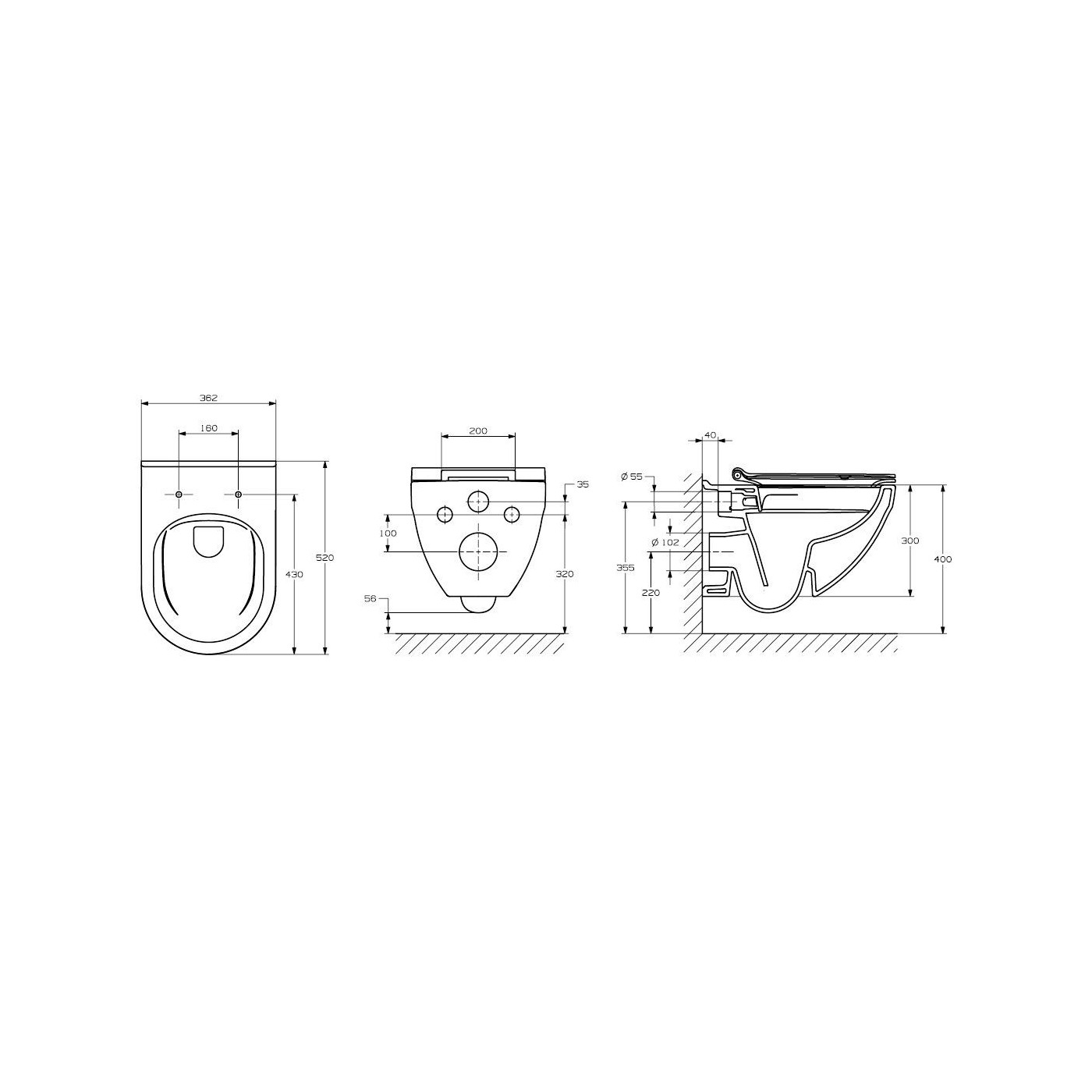 Miska WC Podwieszana Rimles Z Deską Wolnoopadającą Slim Hebe Pack A34H138000 Roca Miska WC Podwieszana Rimles Z Deską Wolnoopadającą Slim Hebe Pack A34H138000 Roca