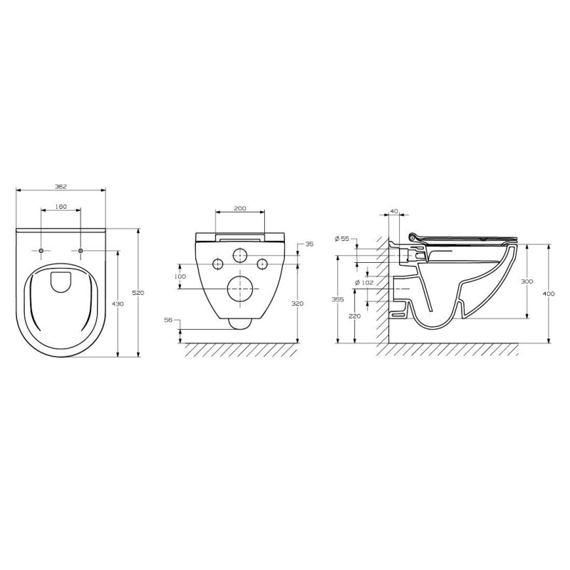 Miska WC Podwieszana Rimles Z Deską Wolnoopadającą Slim Hebe Pack A34H138000 Roca Miska WC Podwieszana Rimles Z Deską Wolnoopadającą Slim Hebe Pack A34H138000 Roca