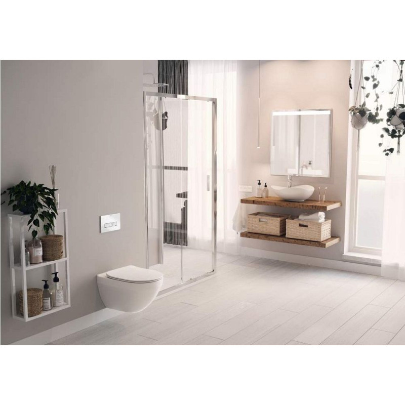 Miska WC Podwieszana Rimles Z Deską Wolnoopadającą Slim Hebe Pack A34H138000 Roca Miska WC Podwieszana Rimles Z Deską Wolnoopadającą Slim Hebe Pack A34H138000 Roca