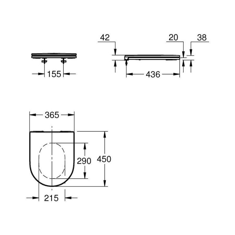 Deska WC Wolnoopadająca Euro 2.0 Biel Alpejska 102500SH00 Grohe Deska WC Wolnoopadająca Euro 2.0 Biel Alpejska 102500SH00 Grohe