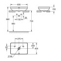 Umywalka Nablatowa 60x40cm Z Przelewem Euro 2.0 Biel Alpejska 102434SH00 Grohe Umywalka Nablatowa 60x40cm Z Przelewem Euro 2.0 Biel Alpejska 102434SH00 Grohe