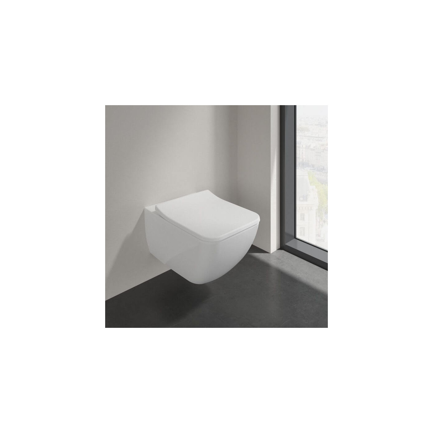 Miska WC Wisząca Bezrantowa Venticello 56x37 Z Deską Wolnoopadającą 4611RS01 Villeroy&Boch Miska WC Wisząca Bezrantowa Venticello 56x37 Z Deską Wolnoopadającą 4611RS01 Villeroy&Boch