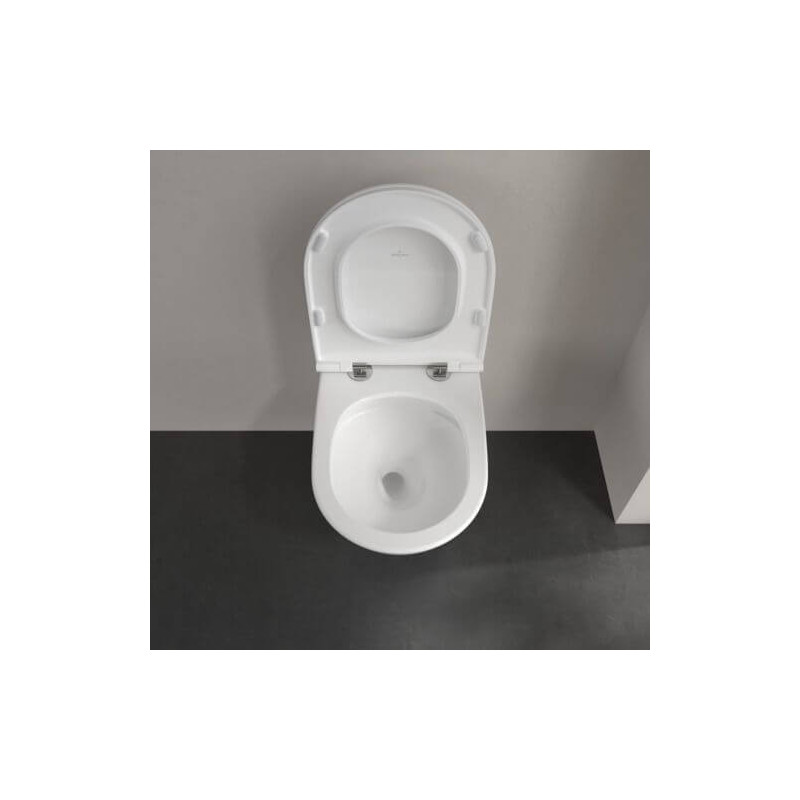 Miska WC Wisząca Universo TwistFlush 56x37 Z Deską Wolnopadającą Combi-Pack 4670T901 Villeroy&Boch Miska WC Wisząca Universo TwistFlush 56x37 Z Deską Wolnopadającą Combi-Pack 4670T901 Villeroy&Boch