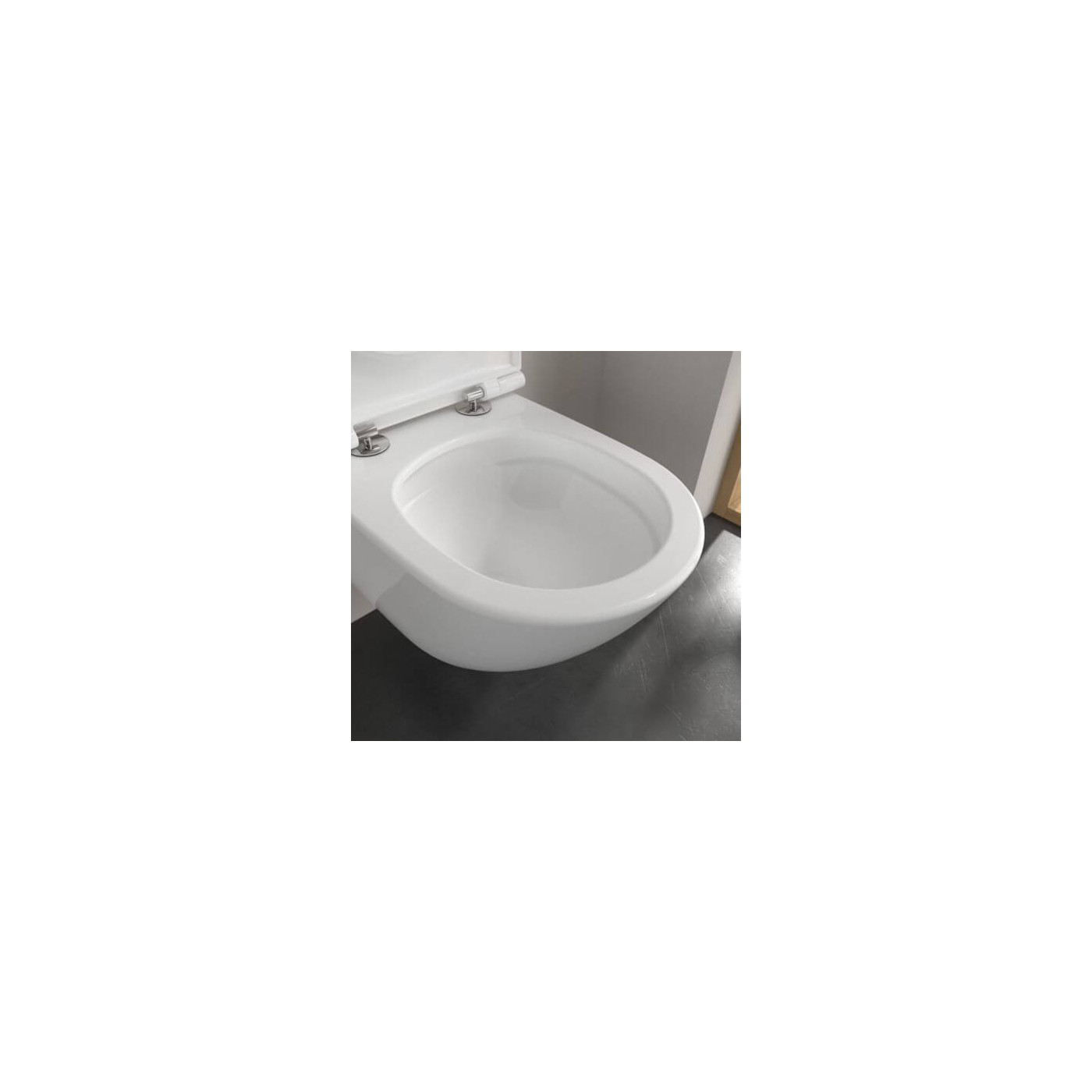 Miska WC Wisząca Universo TwistFlush 56x37 Z Deską Wolnopadającą Combi-Pack 4670T901 Villeroy&Boch Miska WC Wisząca Universo TwistFlush 56x37 Z Deską Wolnopadającą Combi-Pack 4670T901 Villeroy&Boch
