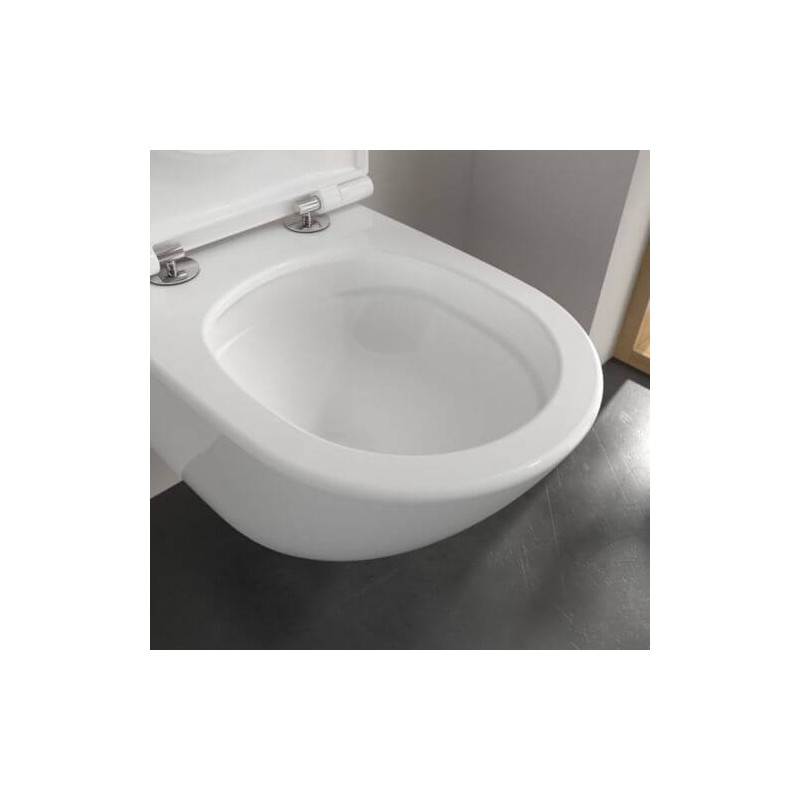 Miska WC Wisząca Universo TwistFlush 56x37 Z Deską Wolnopadającą Combi-Pack 4670T901 Villeroy&Boch Miska WC Wisząca Universo TwistFlush 56x37 Z Deską Wolnopadającą Combi-Pack 4670T901 Villeroy&Boch