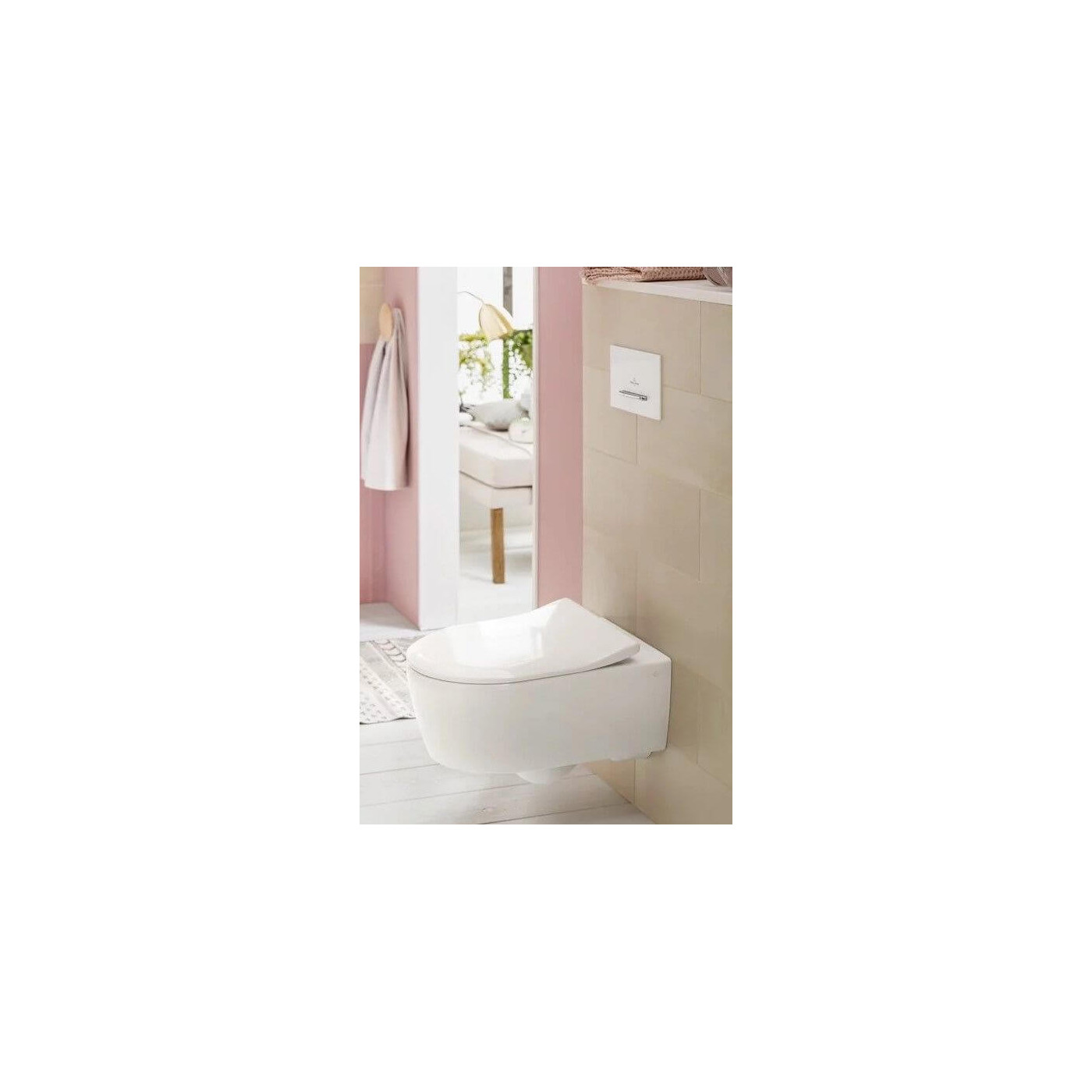 Miska WC Avento CeramicPlus Z Deską Wolnoopadającą Weiss Alpin 5656RSR1 Villeroy&Boch Miska WC Avento CeramicPlus Z Deską Wolnoopadającą Weiss Alpin 5656RSR1 Villeroy&Boch