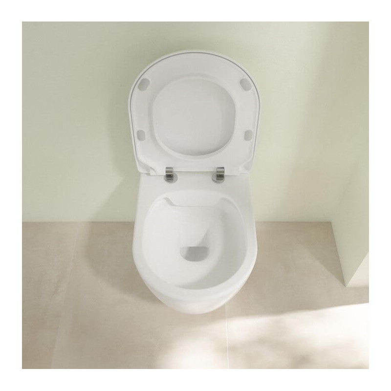 Miska WC Avento CeramicPlus Z Deską Wolnoopadającą Weiss Alpin 5656RSR1 Villeroy&Boch Miska WC Avento CeramicPlus Z Deską Wolnoopadającą Weiss Alpin 5656RSR1 Villeroy&Boch