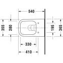 Miska WC Rimless Happy D.2 36,5x54 Anthracite Mat 2222098900 Duravit Miska WC Rimless Happy D.2 36,5x54 Anthracite Mat 2222098900 Duravit