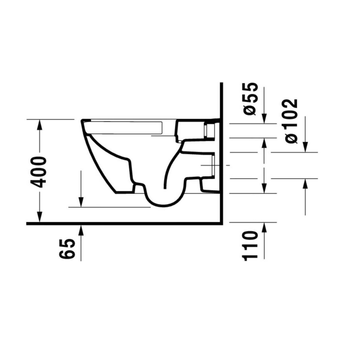 Miska WC Rimless Happy D.2 36,5x54 Anthracite Mat 2222098900 Duravit Miska WC Rimless Happy D.2 36,5x54 Anthracite Mat 2222098900 Duravit
