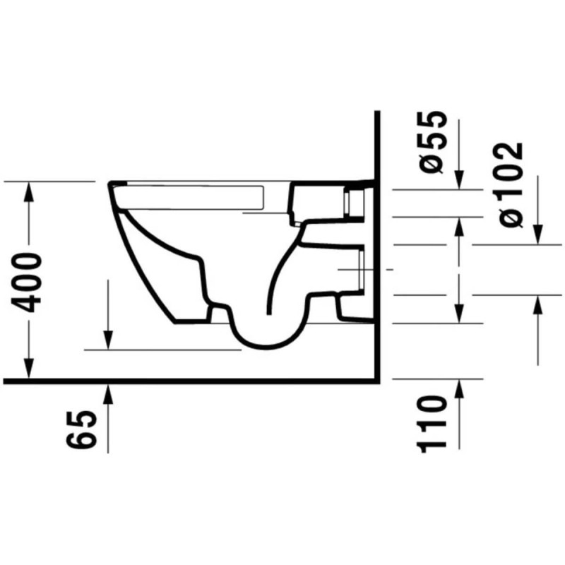 Miska WC Rimless Happy D.2 36,5x54 Anthracite Mat 2222098900 Duravit Miska WC Rimless Happy D.2 36,5x54 Anthracite Mat 2222098900 Duravit