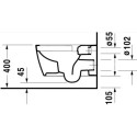 Miska WC Rimless Me By Starck 37x57x44 Z Deską Wolnoopadającą 45290900A1 Duravit Miska WC Rimless Me By Starck 37x57x44 Z Deską Wolnoopadającą 45290900A1 Duravit