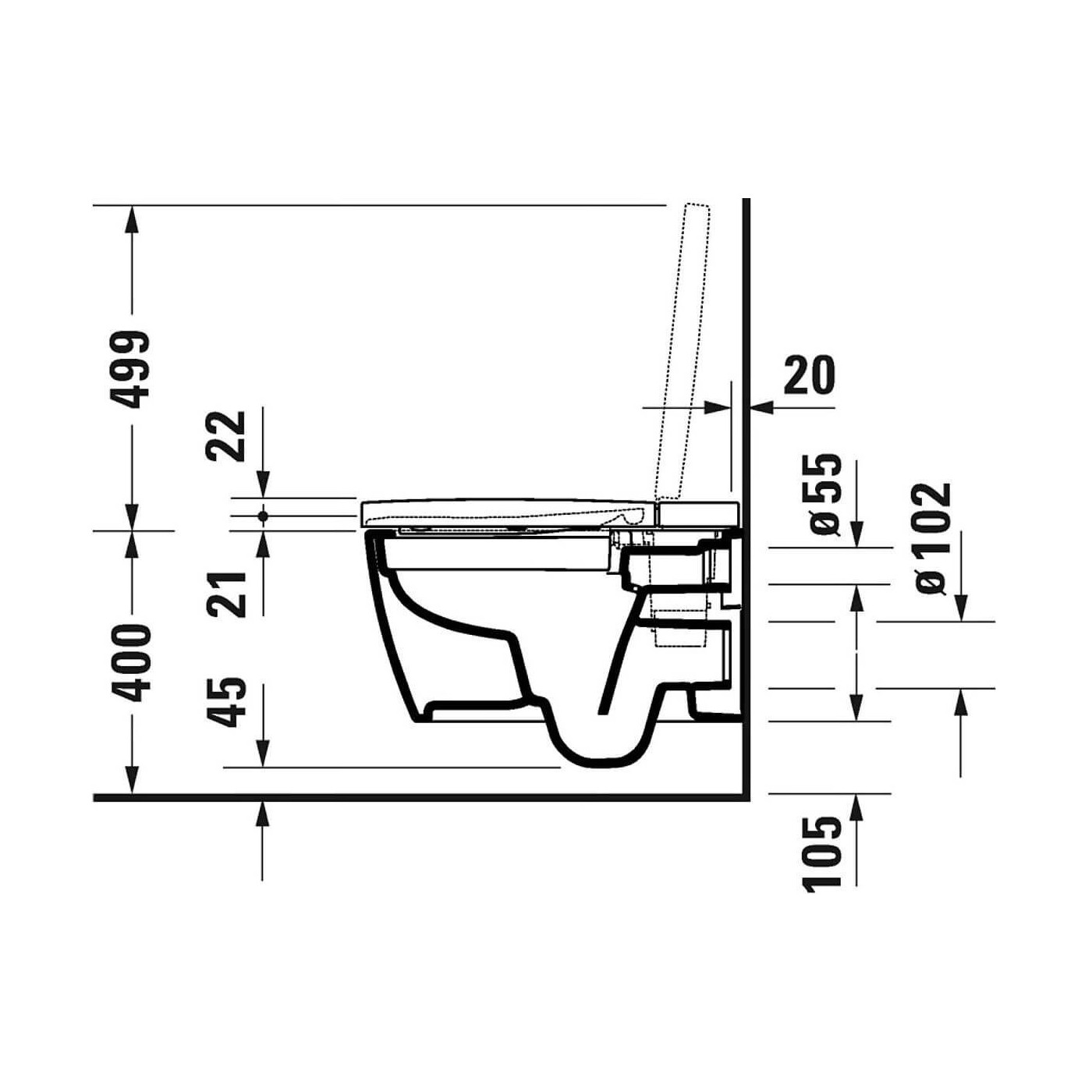Miska WC Rimless Starck F Lite Z Deską Myjącą 57,5x37,8 650001012004310 Duravit Miska WC Rimless Starck F Lite Z Deską Myjącą 57,5x37,8 650001012004310 Duravit