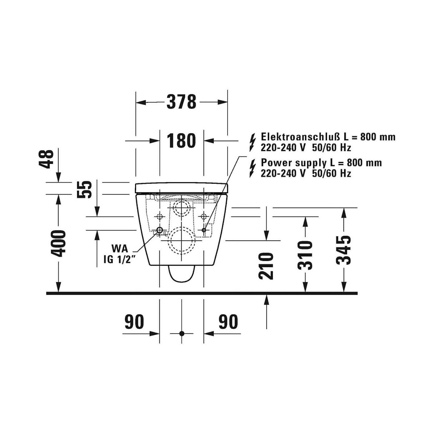 Miska WC Rimless Starck F Lite Z Deską Myjącą 57,5x37,8 650001012004310 Duravit Miska WC Rimless Starck F Lite Z Deską Myjącą 57,5x37,8 650001012004310 Duravit
