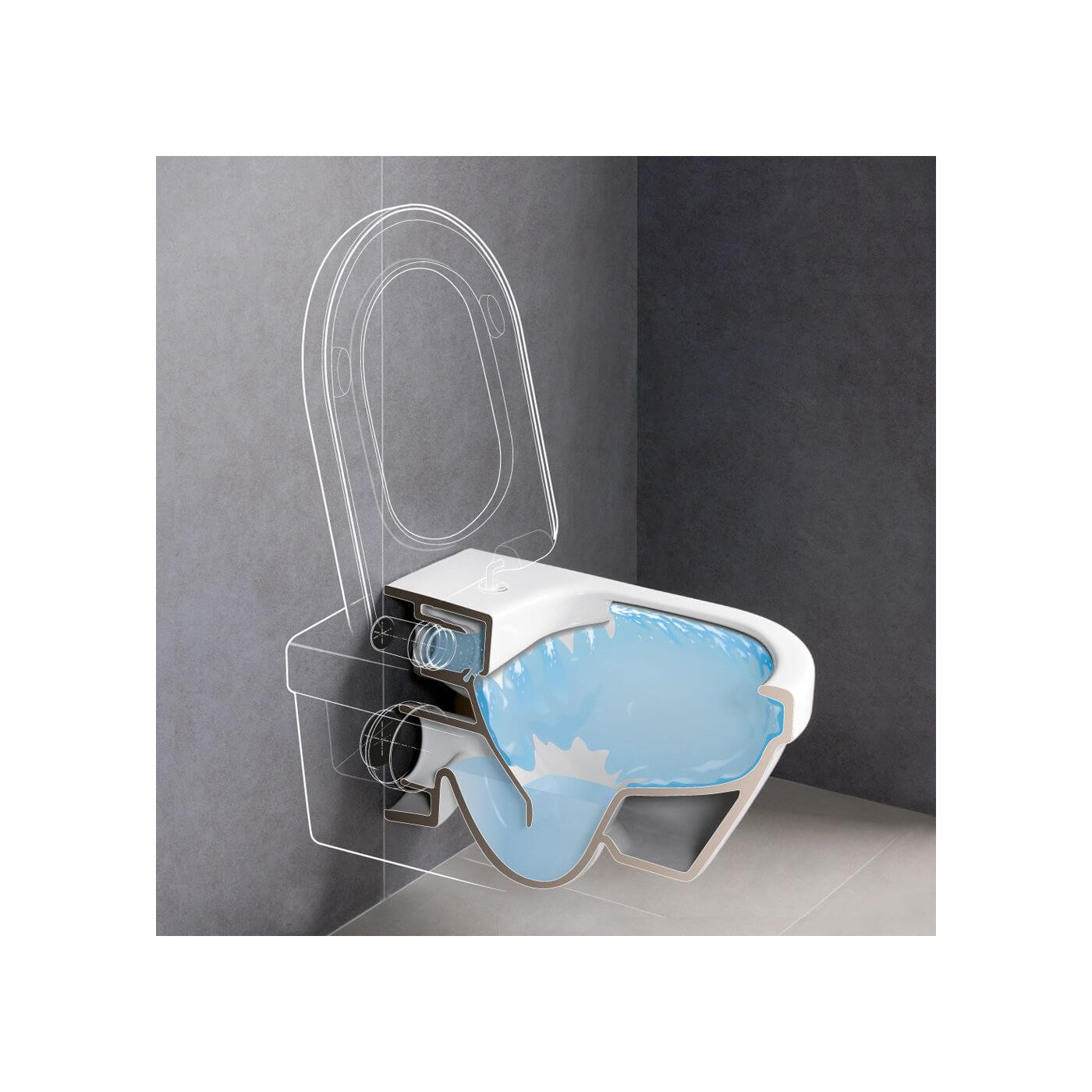 Miska WC Wisząca Architectura Z Powłoką CeramicPlus 37x53 Alpin Weiss 5684R0R1 Villeroy&Boch Miska WC Wisząca Architectura Z Powłoką CeramicPlus 37x53 Alpin Weiss 5684R0R1 Villeroy&Boch