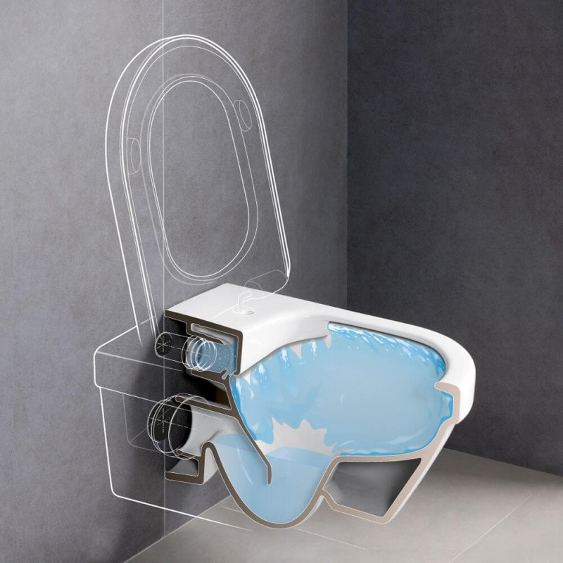 Miska WC Wisząca Architectura Z Powłoką CeramicPlus 37x53 Alpin Weiss 5684R0R1 Villeroy&Boch Miska WC Wisząca Architectura Z Powłoką CeramicPlus 37x53 Alpin Weiss 5684R0R1 Villeroy&Boch