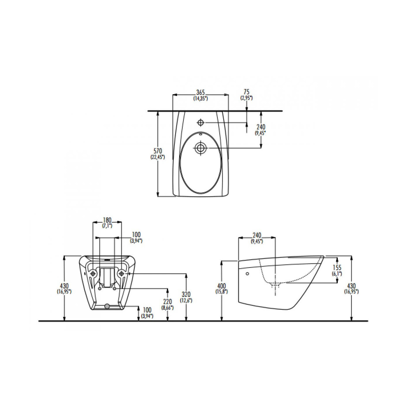 Bidet Podwieszany Shift C65401 Palazzani Bidet Podwieszany Shift C65401 Palazzani