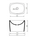 Umywalka Nablatowa Isar 45x30 597040020010 Marmorin Umywalka Nablatowa Isar 45x30 597040020010 Marmorin