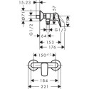 Bateria Prysznicowa Logis 71600000 Hansgrohe Bateria Prysznicowa Logis 71600000 Hansgrohe