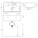 Umywalka Wisząca/Nablatowa Quadro 50x27 QUL0010100 Artceram Umywalka Wisząca/Nablatowa Quadro 50x27 QUL0010100 Artceram
