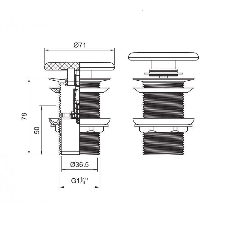 Korek Ceramiczny Bez Przelewu Cover Plus+ton Beige PCCNEWNTP.06 Althea Korek Ceramiczny Bez Przelewu Cover Plus+ton Beige PCCNEWNTP.06 Althea