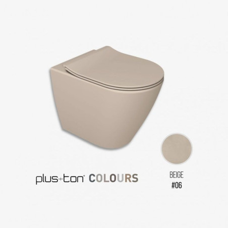 Miska WC Wisząca Rimless Beige Cover Plus+ton 40375R.06 Althea