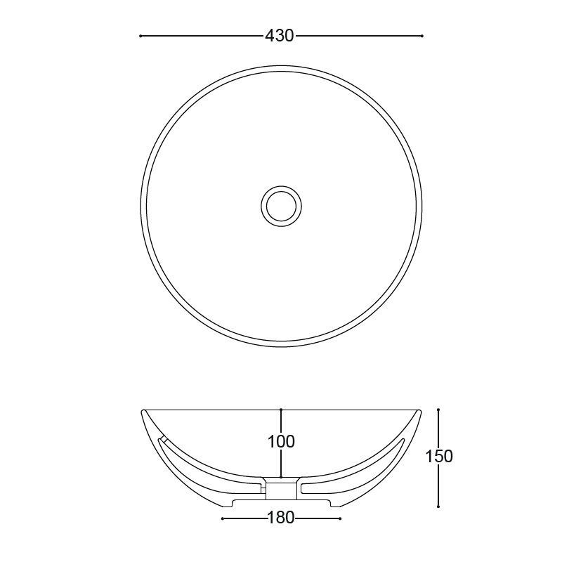 Umywalka Nablatowa Kassel Plus+ton Beige 430x430 41112.06 Althea Umywalka Nablatowa Kassel Plus+ton Beige 430x430 41112.06 Althea