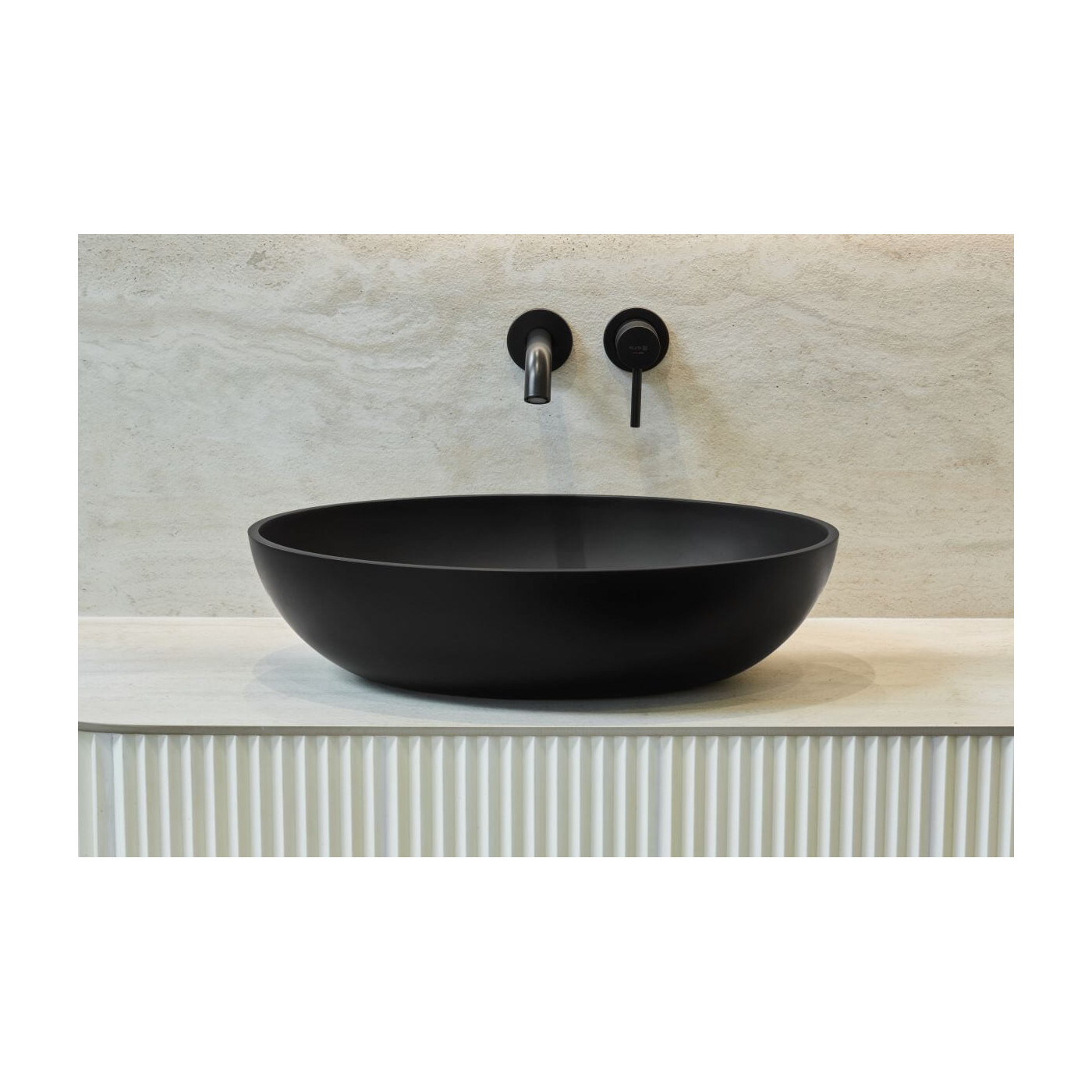 Umywalka Nablatowa Birma I 57x41 Czarny Mat P_U_604_01_0570_6_00_0_106 Marmorin Umywalka Nablatowa Birma I 57x41 Czarny Mat P_U_604_01_0570_6_00_0_106 Marmorin