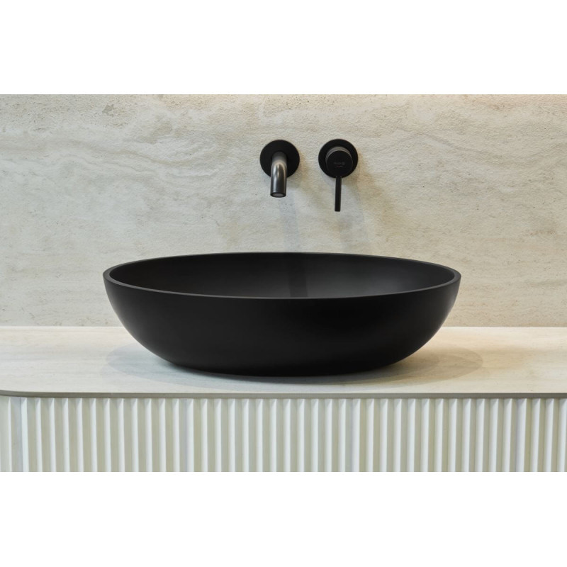 Umywalka Nablatowa Birma I 57x41 Czarny Mat P_U_604_01_0570_6_00_0_106 Marmorin Umywalka Nablatowa Birma I 57x41 Czarny Mat P_U_604_01_0570_6_00_0_106 Marmorin