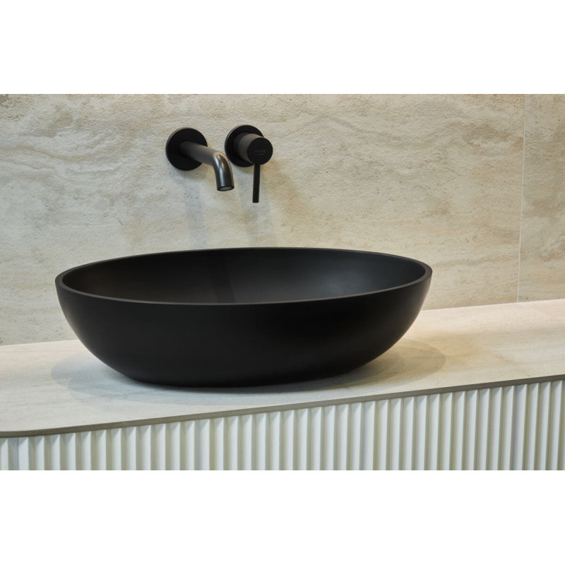 Umywalka Nablatowa Birma I 57x41 Czarny Mat P_U_604_01_0570_6_00_0_106 Marmorin Umywalka Nablatowa Birma I 57x41 Czarny Mat P_U_604_01_0570_6_00_0_106 Marmorin