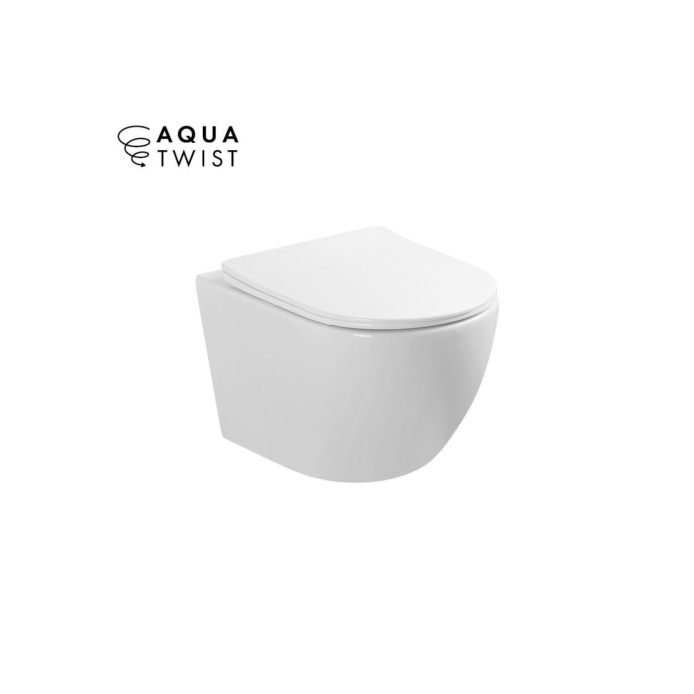 Miska WC Nox 1.0 Z Systemem Spłukiwania AquaTwist Z Deską Wolnoopadającą Slim Biały 0114-AT Emporia Miska WC Nox 1.0 Z Systemem Spłukiwania AquaTwist Z Deską Wolnoopadającą Slim Biały 0114-AT Emporia