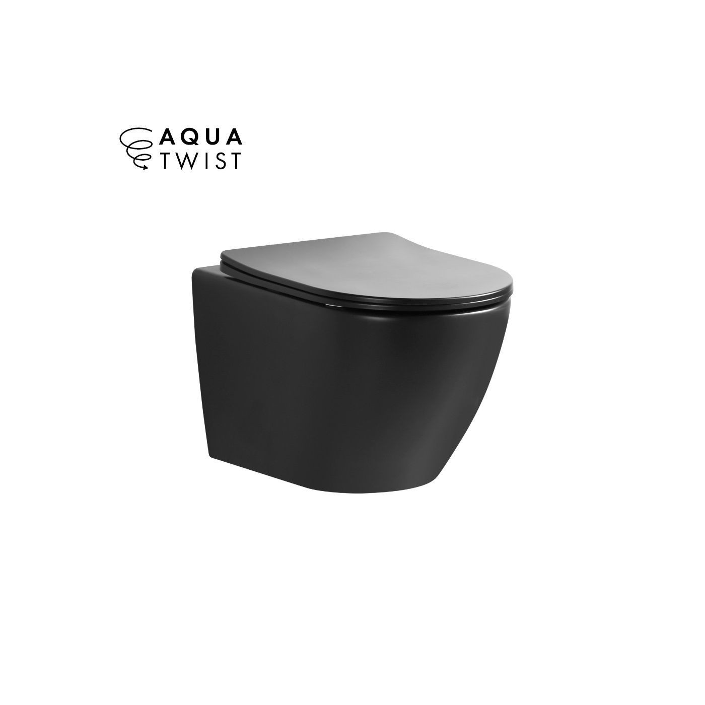 Miska WC Nox 1.0 Z Systemem Spłukiwania AquaTwist Z Deską Wolnoopadającą Slim Czarny Mat 0114-MB-AT Emporia Miska WC Nox 1.0 Z Systemem Spłukiwania AquaTwist Z Deską Wolnoopadającą Slim Czarny Mat 0114-MB-AT Emporia