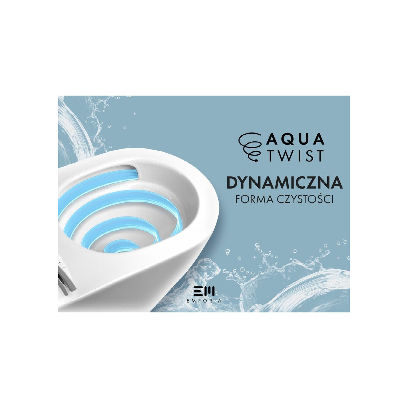 Miska WC Nox 1.0 Z Systemem Spłukiwania AquaTwist Z Deską Wolnoopadającą Slim Czarny Mat 0114-MB-AT Emporia Miska WC Nox 1.0 Z Systemem Spłukiwania AquaTwist Z Deską Wolnoopadającą Slim Czarny Mat 0114-MB-AT Emporia