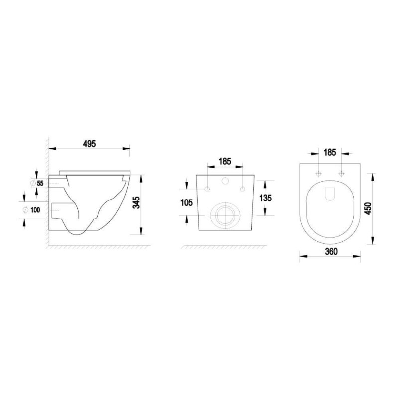 Miska WC Nox 1.0 Z Systemem Spłukiwania AquaTwist Z Deską Wolnoopadającą Slim Czarny Mat 0114-MB-AT Emporia Miska WC Nox 1.0 Z Systemem Spłukiwania AquaTwist Z Deską Wolnoopadającą Slim Czarny Mat 0114-MB-AT Emporia