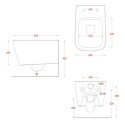 Zestaw A16 Miska WC Bezkołnierzowa Z Deską Wolnoopadającą ASV0030100+ASA0010171 Artceram Zestaw A16 Miska WC Bezkołnierzowa Z Deską Wolnoopadającą ASV0030100+ASA0010171 Artceram