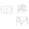 Zestaw Miska Atelier Bezkołnierzowa Z Deską Wolnoopadającą ATV0010100+AZA0010171 Artceram Zestaw Miska Atelier Bezkołnierzowa Z Deską Wolnoopadającą ATV0010100+AZA0010171 Artceram