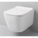 Zestaw A16 Miska WC Bezkołnierzowa Mini Z Deską Wolnoopadającą ASV0050100+ASA0020171 Artceram Zestaw A16 Miska WC Bezkołnierzowa Mini Z Deską Wolnoopadającą ASV0050100+ASA0020171 Artceram