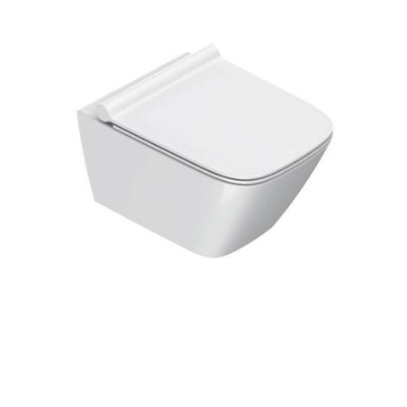 Miska Wisząca WC Z Deską WC Green Biały Połysk 50x37 1VS50RGR00+5KFST00+5GR55STP00 Catalano