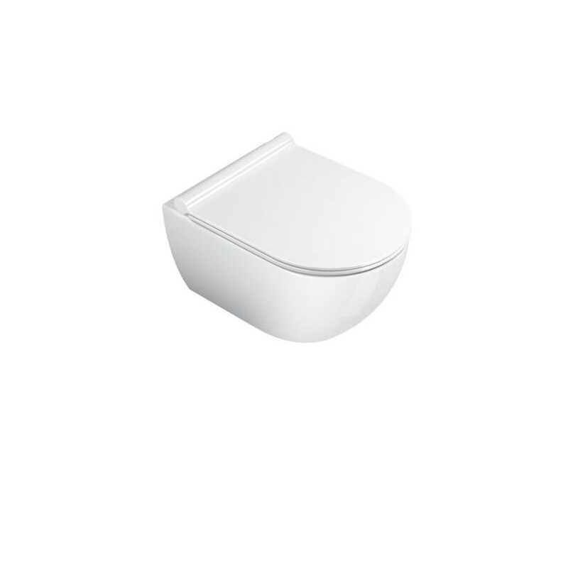 Miska Z Deską Wolnoopadającą Colori Biały Mat 54x35 1VSF54RBM+KFST00+5SCSTPBM Catalano Miska Z Deską Wolnoopadającą Colori Biały Mat 54x35 1VSF54RBM+KFST00+5SCSTPBM Catalano