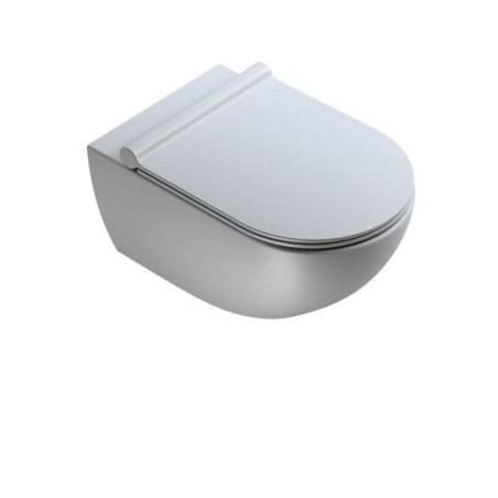 Miska Z Deską Wolnoopadającą Colori Szary Mat 54x35 1VSF54RCS+KFST00+5SCSTPCS Catalano