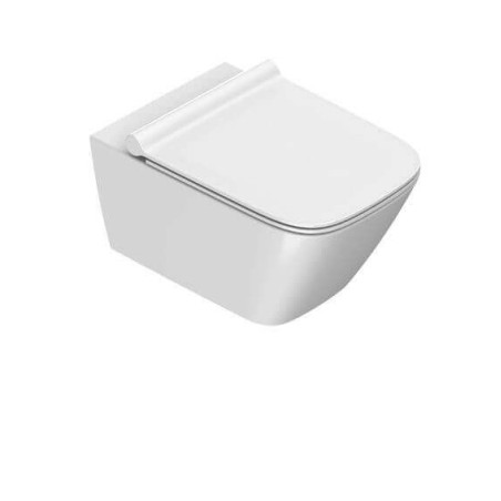 Miska WC Wisząca Z Deską Wolnoopadającą Green Biały 1VS55RGR00 + 5GR55STP00 + Zestaw Montażowy 5KFST00 Catalano