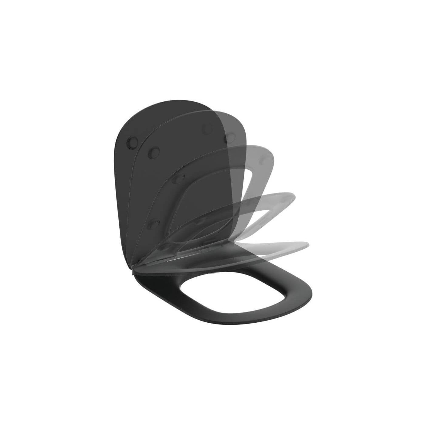 Miska WC Podwieszana Tesi AquaBlade Z Deską Wolnoopadającą Czarny Mat T0079V3+T3527V3 Ideal Standard Miska WC Podwieszana Tesi AquaBlade Z Deską Wolnoopadającą Czarny Mat T0079V3+T3527V3 Ideal Standard