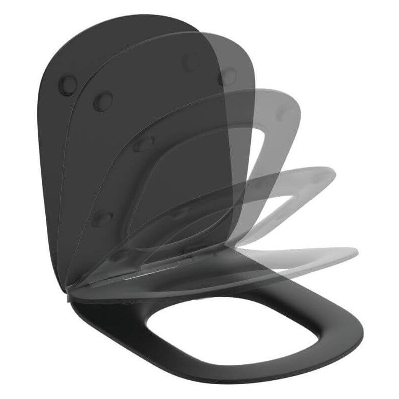 Miska WC Podwieszana Tesi AquaBlade Z Deską Wolnoopadającą Czarny Mat T0079V3+T3527V3 Ideal Standard Miska WC Podwieszana Tesi AquaBlade Z Deską Wolnoopadającą Czarny Mat T0079V3+T3527V3 Ideal Standard