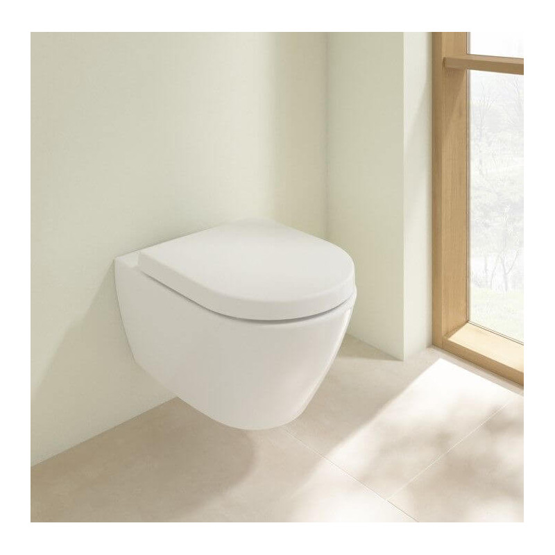 Miska WC Subway 2.0 Z Deską Wolnoopadającą CeramicPlus 5614R0R1+ 8M42S101 Villeroy&Boch Miska WC Subway 2.0 Z Deską Wolnoopadającą CeramicPlus 5614R0R1+ 8M42S101 Villeroy&Boch