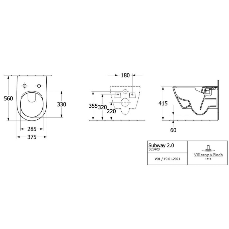 Miska WC Subway 2.0 Z Deską Wolnoopadającą CeramicPlus 5614R0R1+ 8M42S101 Villeroy&Boch Miska WC Subway 2.0 Z Deską Wolnoopadającą CeramicPlus 5614R0R1+ 8M42S101 Villeroy&Boch
