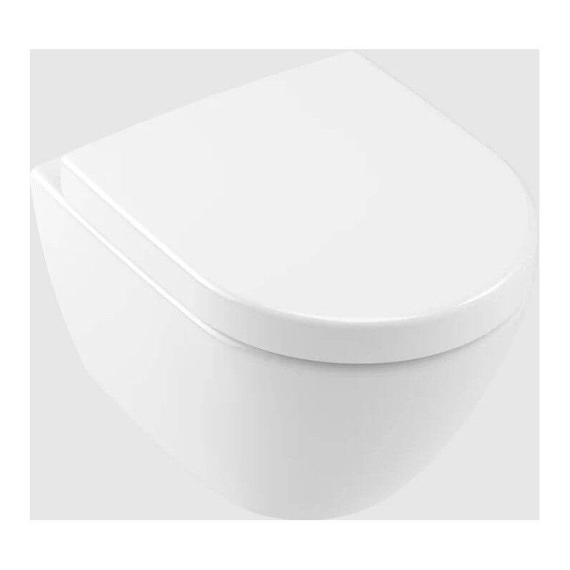 Miska WC Subway 2.0 Weiss Alpin CeramicPlus Z Deską Wolnoopadającą 5606R0R1+9M69S101 Villeroy&Boch Miska WC Subway 2.0 Weiss Alpin CeramicPlus Z Deską Wolnoopadającą 5606R0R1+9M69S101 Villeroy&Boch