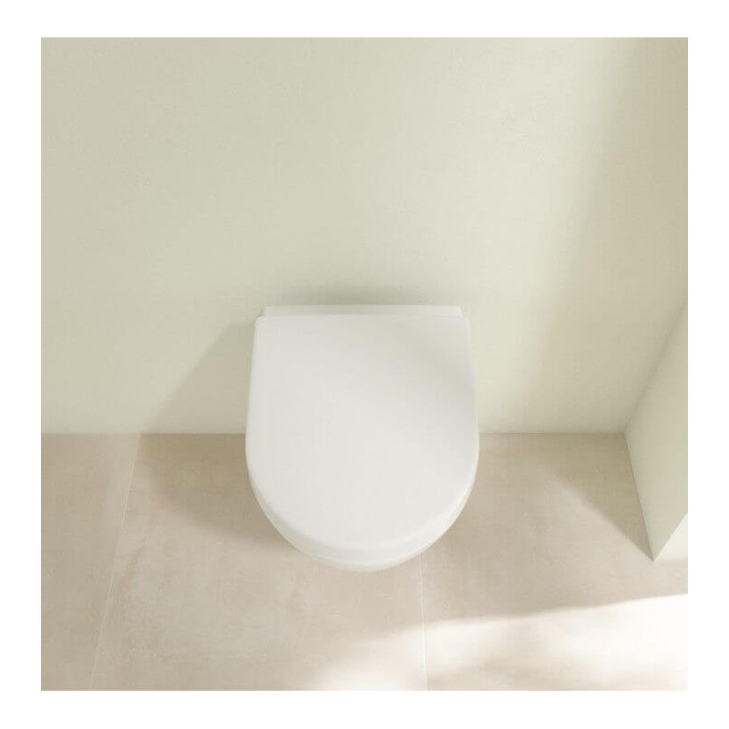 Miska WC Subway 2.0 Weiss Alpin CeramicPlus Z Deską Wolnoopadającą 5606R0R1+9M69S101 Villeroy&Boch Miska WC Subway 2.0 Weiss Alpin CeramicPlus Z Deską Wolnoopadającą 5606R0R1+9M69S101 Villeroy&Boch